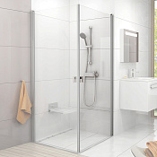 Ravak Chrome Дверь для душевого уголка CRV1 стекло 80x195h см, цвет: сатин 1QV40U01Z1