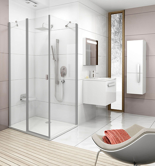 Ravak Chrome Дверь для душевого уголка CRV2 стекло 90x195h см, цвет: сатин 1QV70U00Z1