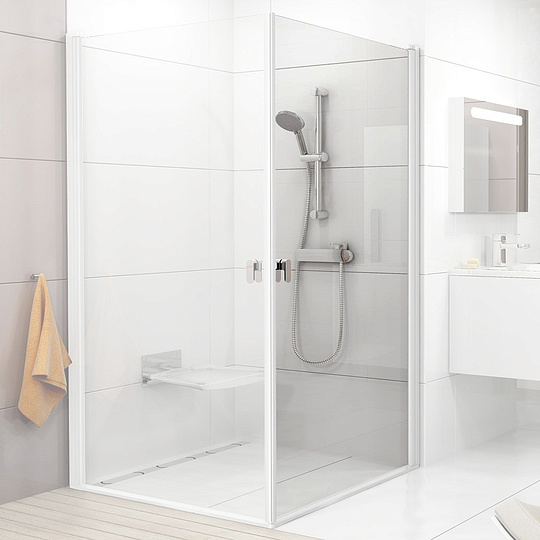 Ravak Chrome Дверь для душевого уголка CRV1 стекло 100x195h см, цвет: белый 1QVA0101Z1
