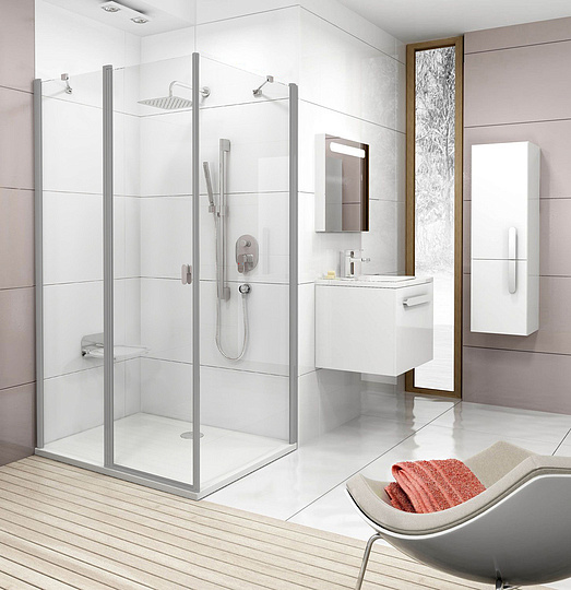 Ravak Chrome Дверь для душевого уголка CRV2 стекло 100x195h см, цвет: сатин 1QVA0U00Z1