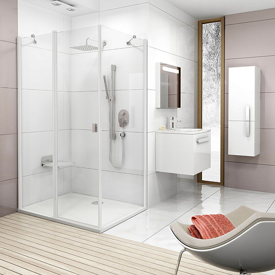 Ravak Chrome Дверь для душевого уголка CRV2 стекло 110x195h см, цвет: белый 1QVD0100Z1