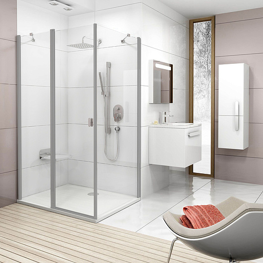 Ravak Chrome Дверь для душевого уголка CRV2 стекло 110x195h см, цвет: сатин 1QVD0U00Z1