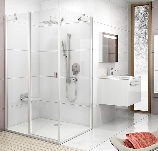 Ravak Chrome Боковая стенка CPS стекло 90x195h см, цвет: белый 9QV70100Z1