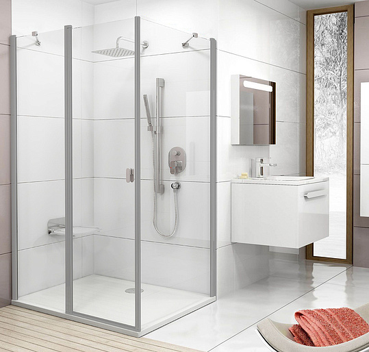 Ravak Chrome Боковая стенка CPS стекло 90x195h см, цвет: сатин 9QV70U00Z1