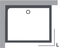 Ravak Gigant Pro Экран для поддона левый 100x80 Set L с креплением, цвет: белый XA83AL01010