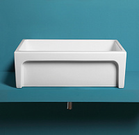 Simas Top e lavabi d'Arredo Кухонная мойка керамическая 75х50 см, цвет: белый глянцевый Q500bi