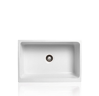 Simas Top e lavabi d'Arredo Кухонная мойка керамическая 75х50 см, цвет: белый глянцевый Q500bi