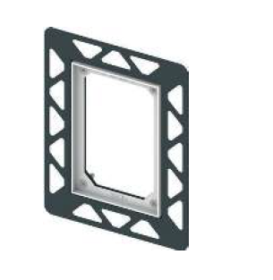 Tece Filo Монтажная рамка для монтажа на уровне стены, цвет: хром глянцевый 9242040