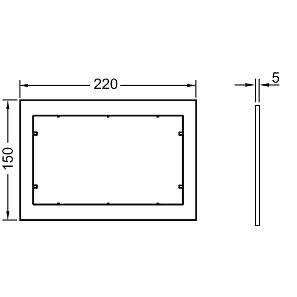 Tece Now Дистанционная рамка, цвет: белый 9240410