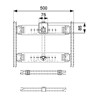Tece Profil Монтажный комплект для писсуара 9020038
