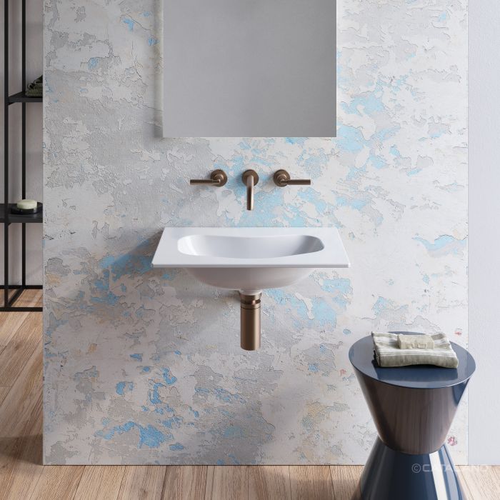 Catalano Comfort Раковина подвесная 55x35x11h см, без перелива, покр. Cataglaze, цвет: белый глянц. 155ED00