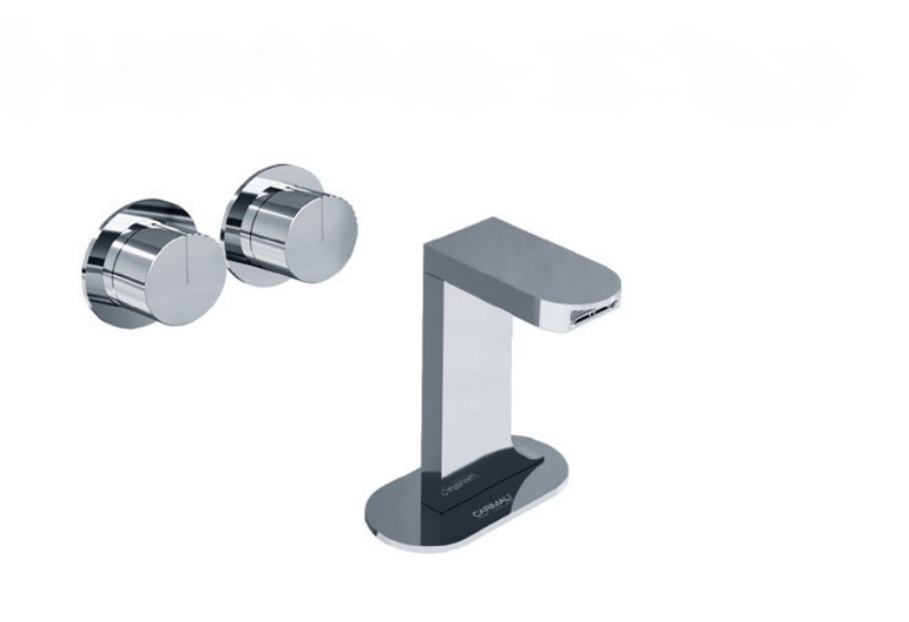 Carimali Встраиваемая часть двухвентильного настенного смесителя для раковины на 2 отверстия W2500