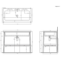 Cielo Catino Rettangolare Стальной каркас, 110х58,5 см, матовый черный CASTDNM