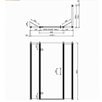 Burlington Britton Экран душевой перегородки, боковой 79х195 см, цвет: хром глянцевый C13