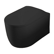 ArtCeram Monet Унитаз подвесной безободковый 36x52 см, цвет: матовый черный MNV001 17 00