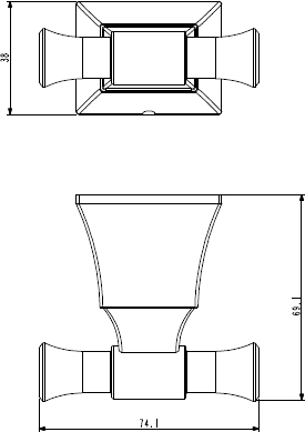 Art&Max Genova Крючок, цвет: хром AM-M-013-CR