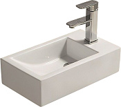 Art&Max Раковина подвесная, прямоугольная 45,5x25x12h см, цвет: белый AM-4849-L