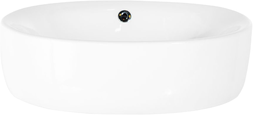 Art&Max Раковина накладная, овальная 49x42x18h см, цвет: белый AM5306-W