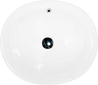 Art&Max Раковина накладная, овальная 49x42x18h см, цвет: белый AM5306-W