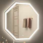 Art&Max Argo Зеркало с подсветкой 80x4,5x80h см AM-Arg-800-800-DS-F