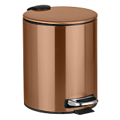 Bemeta Amber Ведро для мусора Soft Close, на 5 л, цвет: медное золото матовoe 155315010