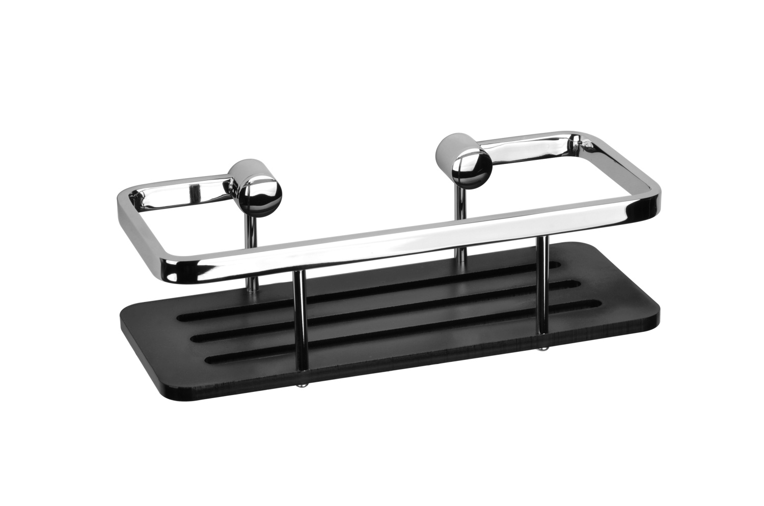 Bemeta Cytro Полочка прямоугольная, подвесная, цвет: хром/черный 146208396