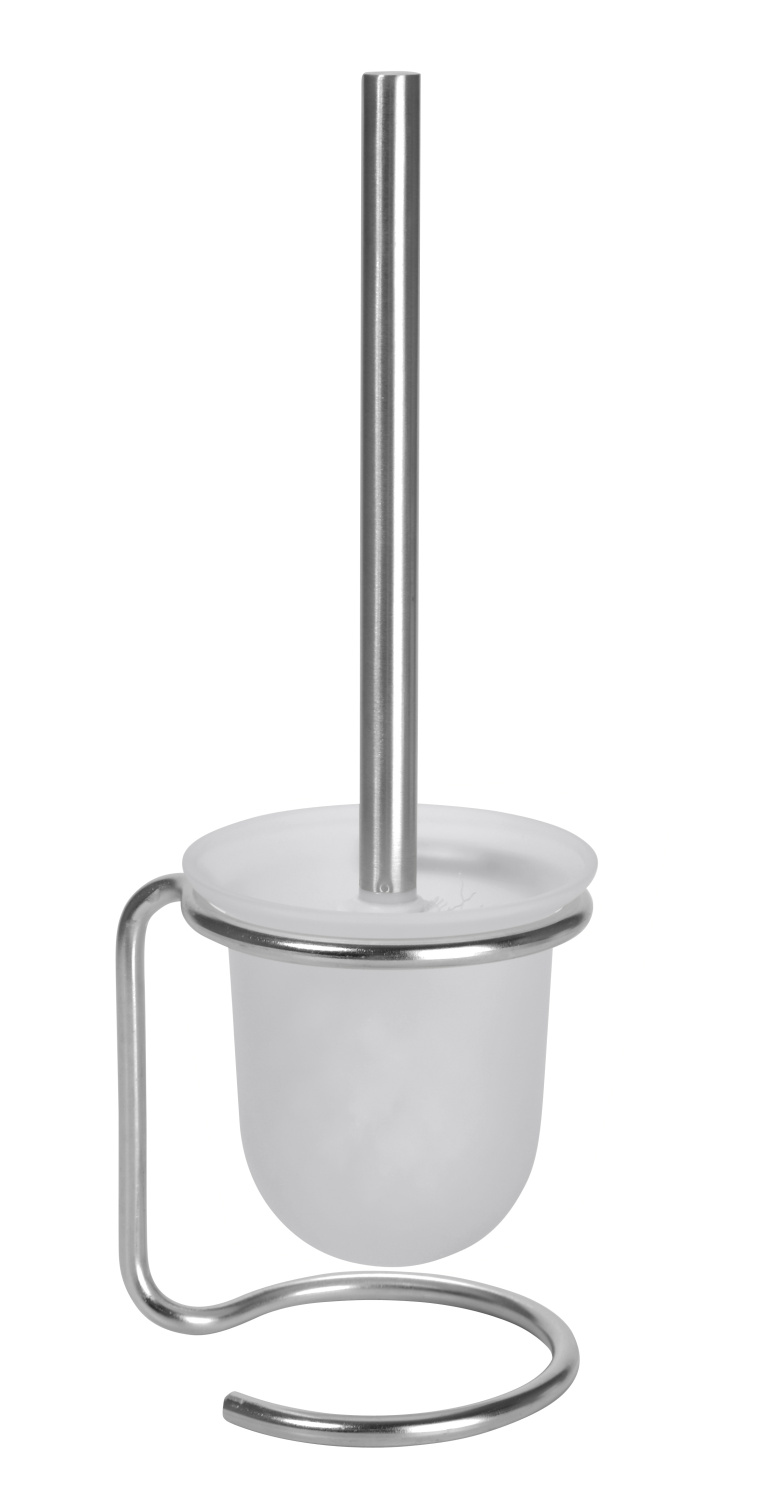 Bemeta Neo Ершик напольный, щетка белая, цвет: нержавеющая сталь 104113105