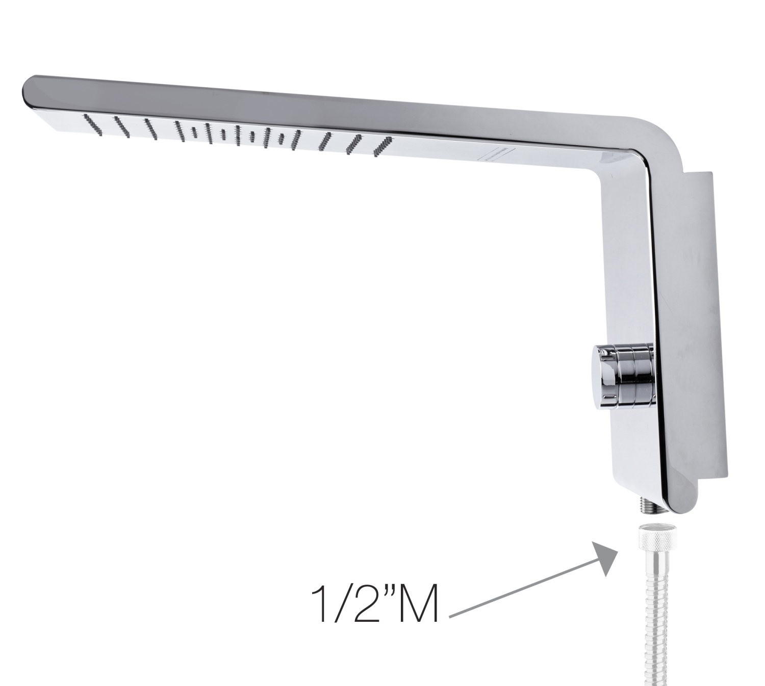Bossini Syncro Душевая панель с термостатом - верхний душ, 3 вида струи, цвет: chrome I00590.030