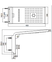 Bossini Syncro Душевая панель с термостатом - верхний душ, 3 вида струи, цвет: chrome I00590.030