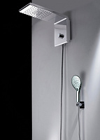 Bossini Syncro Душевая панель с термостатом - верхний душ, 3 вида струи, цвет: chrome I00590.030