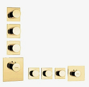 Bossini Outlets Смеситель для душа термостатический, на 3-6 потребителей, цвет: gold Z031205.021