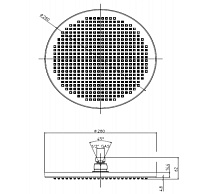 Bossini Apice Верхний душ d28 см, 1 вид струи, без кронштейна, цвет: chrome I00430.030
