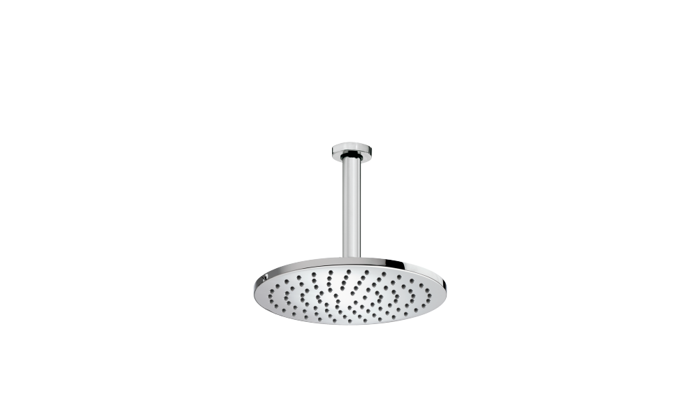 Bossini Cosmo Верхний душ d23 см, 1 вид струи, кронштейн потолочный 36,4 см, цвет: chrome H30595G.030