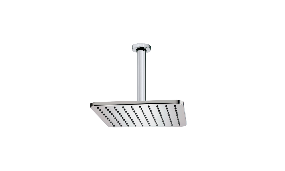 Bossini Cosmo Верхний душ 23x23 см, 1 вид струи, кронштейн потолочный 36,4 см, цвет: chrome H30597G.030