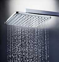 Bossini Cosmo Верхний душ 23x23 см, 1 вид струи, кронштейн настенный, цвет: chrome H69597H.030