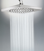 Bossini Cube Верхний душ 21x21 см, 1 вид струи, кронштейн настенный, цвет: chrome H60720G.030