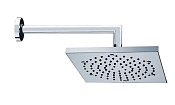 Bossini Cube Верхний душ 26x26 см, 1 вид струи, кронштейн настенный, цвет: chrome H70715G.030
