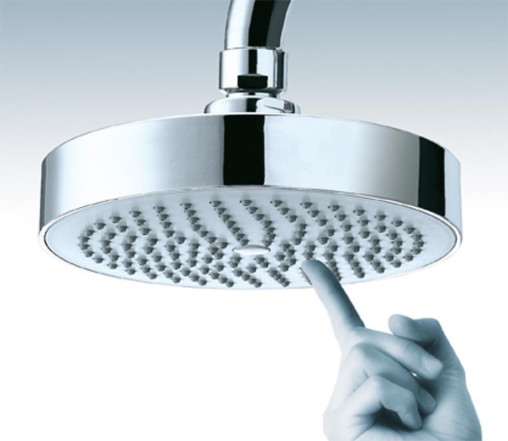 Bossini Dinamic Верхний душ d14 см, 1 вид струи, кронштейн настенный, цвет: chrome H19166G.030