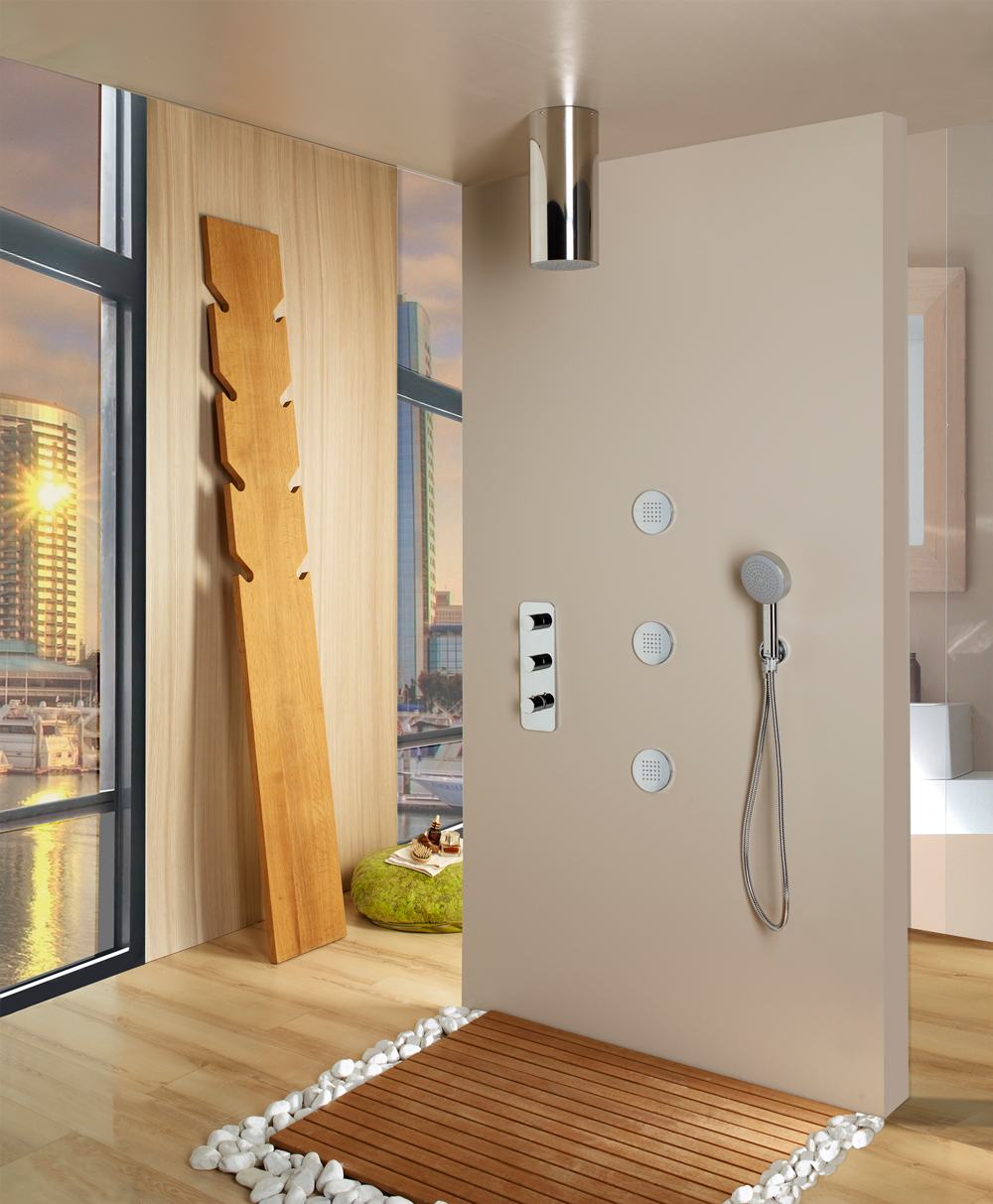 Bossini Oki Верхний душ d14 см, 1 вид струи, цвет: chrome H80166.030