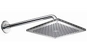 Bossini Dream Верхний душ 30x30 см, 1 вид струи, кронштейн настенный 48 см, цвет: chrome H75365J.030