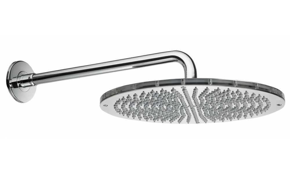 Bossini Dream Верхний душ d40 см, 1 вид струи, кронштейн настенный, цвет: chrome H75360J.030