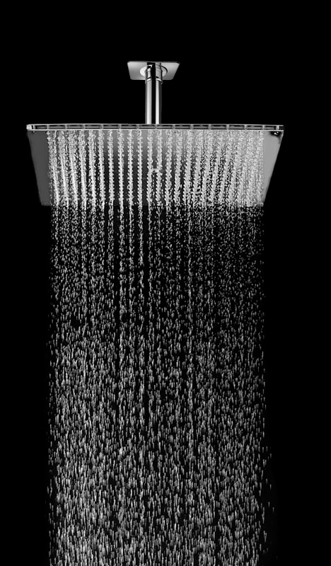 Bossini Dream Верхний душ 40x50 см, 1 вид струи, кронштейн потолочный 30 см, цвет: chrome H35369G.030