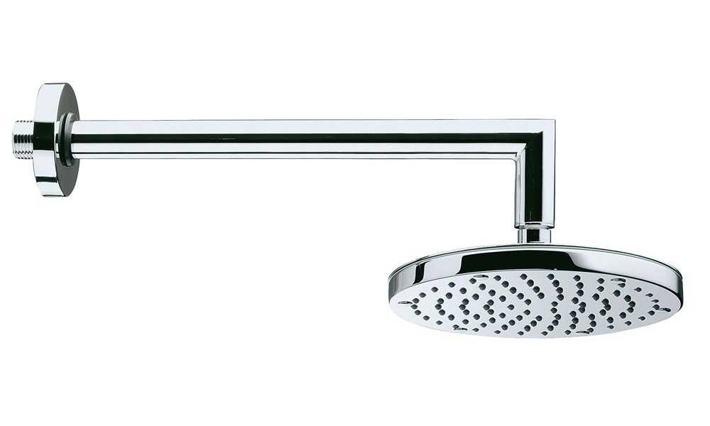 Bossini Oki Верхний душ d20 см, 1 вид струи, кронштейн настенный, цвет: chrome H70405G.030