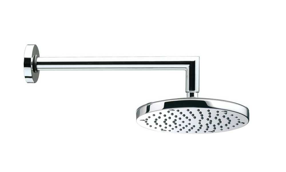 Bossini Oki Верхний душ d25 см, 1 вид струи, кронштейн настенный, цвет: chrome H70410G.030