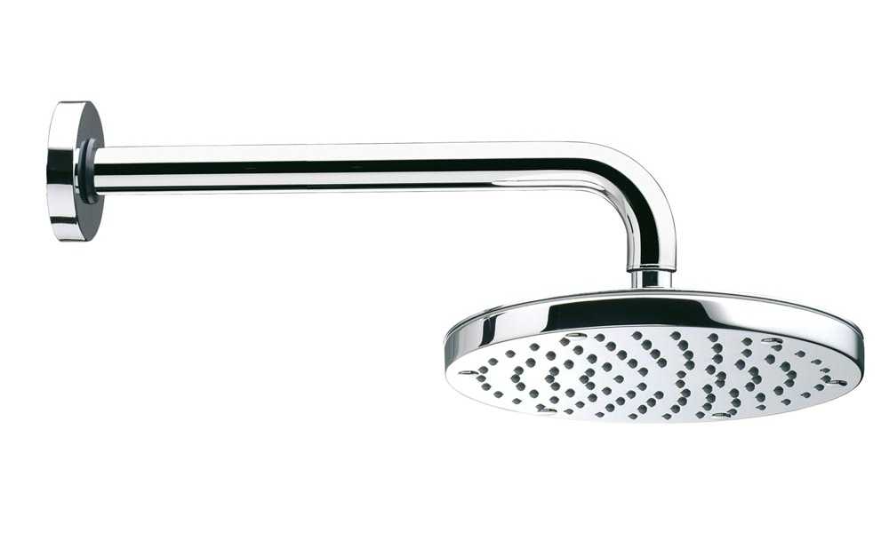 Bossini Oki Верхний душ d25 см, 1 вид струи, кронштейн настенный, цвет: chrome H71410G.030