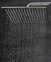 Bossini Paris Верхний душ 40x40 см, 1 вид струи, кронштейн потолочный, цвет: chrome H77604I.030