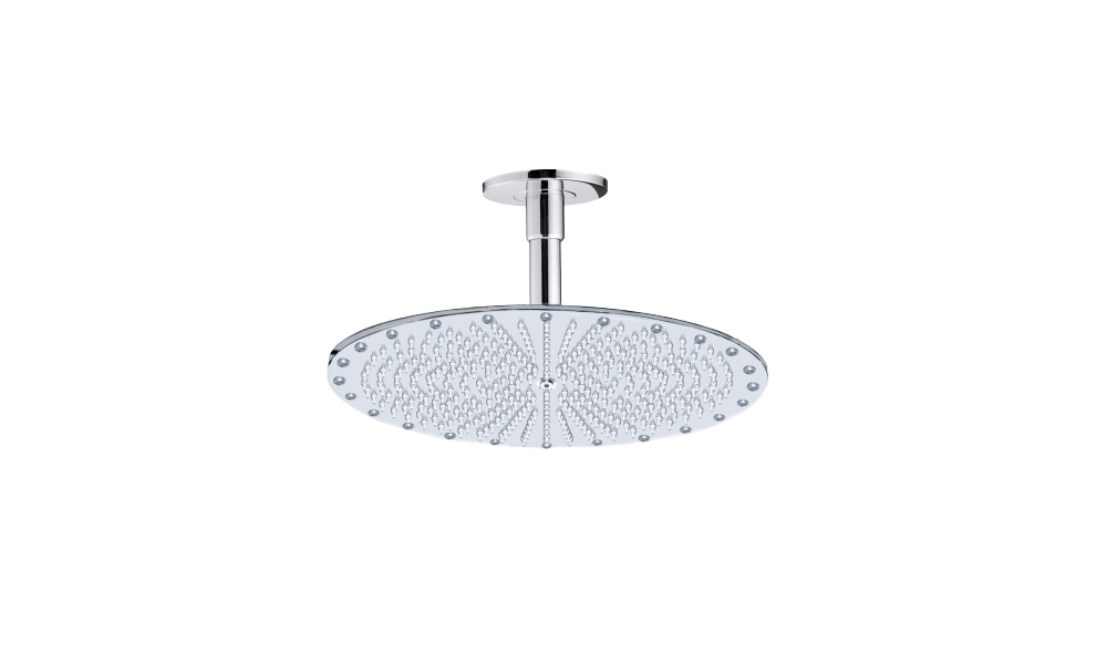 Bossini Paris Верхний душ 40x40 см, 1 вид струи, кронштейн потолочный, цвет: chrome H29601C.030