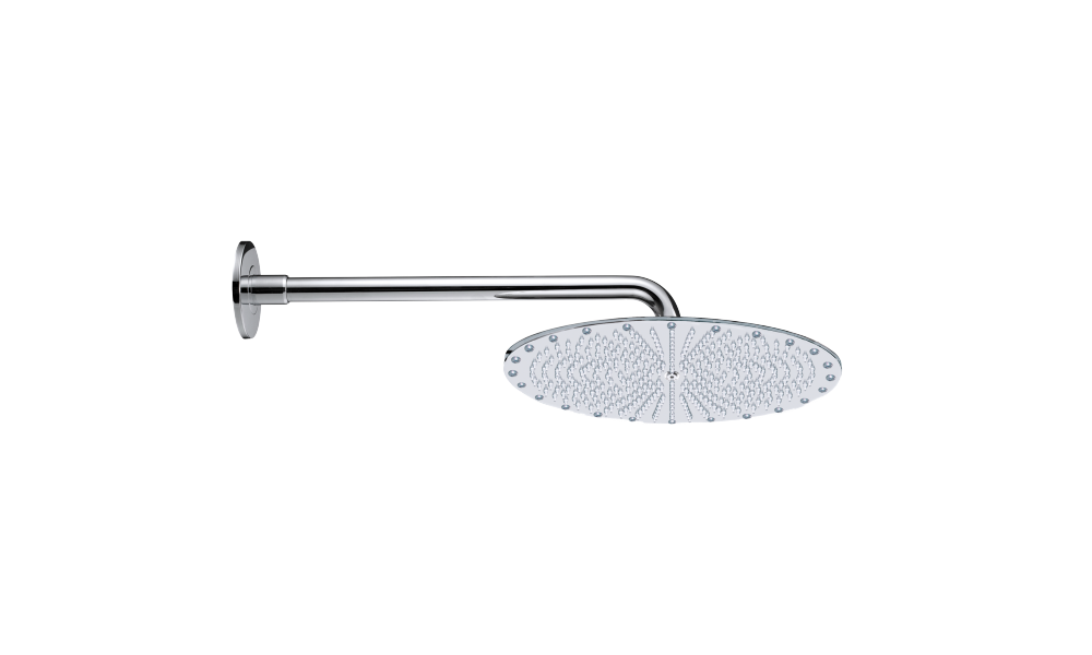 Bossini Paris Верхний душ 40x40 см, 1 вид струи, кронштейн настенный, цвет: chrome H77601I.030