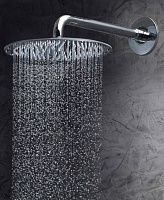 Bossini Paris Верхний душ 40x40 см, 1 вид струи, кронштейн настенный, цвет: chrome H77601I.030