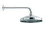 Bossini Retro Верхний душ d23 см, 1 вид струи, кронштейн настенный, цвет: chrome H18700G.030